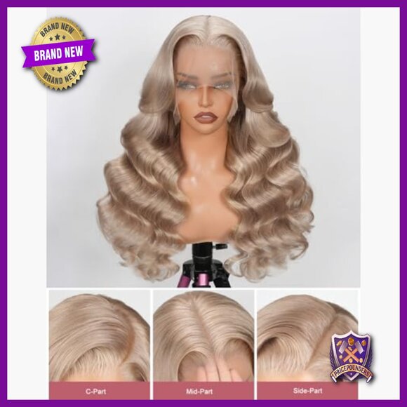 Human Hair Lace Front Wig 26 Inch Body Wave Pre Plucked Natural Hairline main image 5
